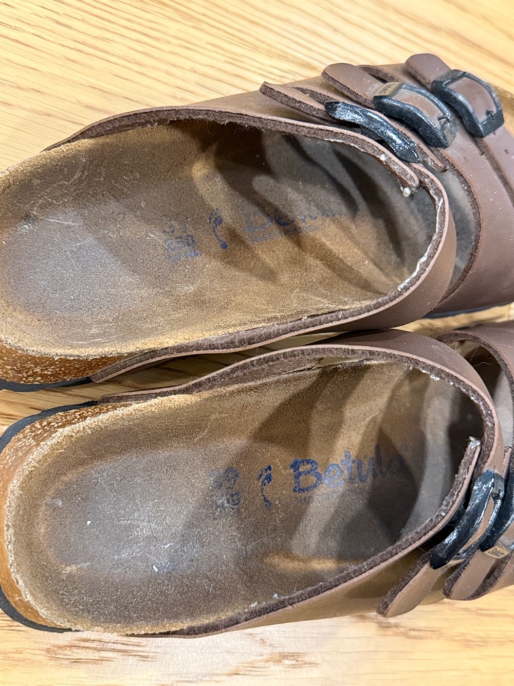 Birkenstock Betula Triple Buckle Brown Size 39 Women's Sandals - Picture 9 of 10